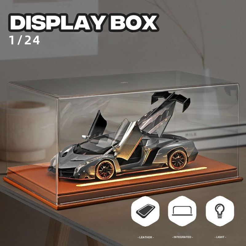 Battery Case Storage - Caja expositora acrílica con luz para