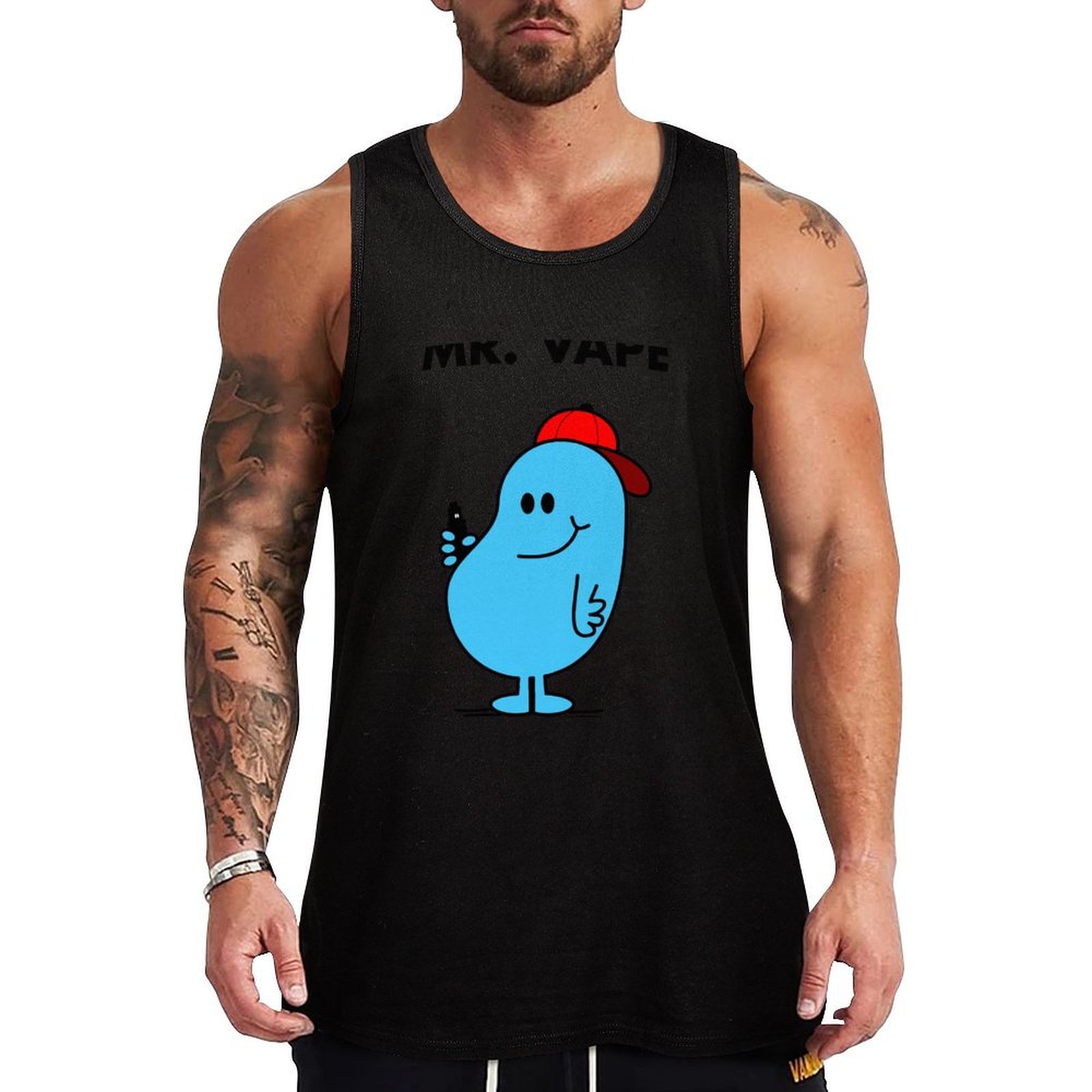 Quick Vape - Camiseta deportiva Mr.Vape Tank Top, camiseta