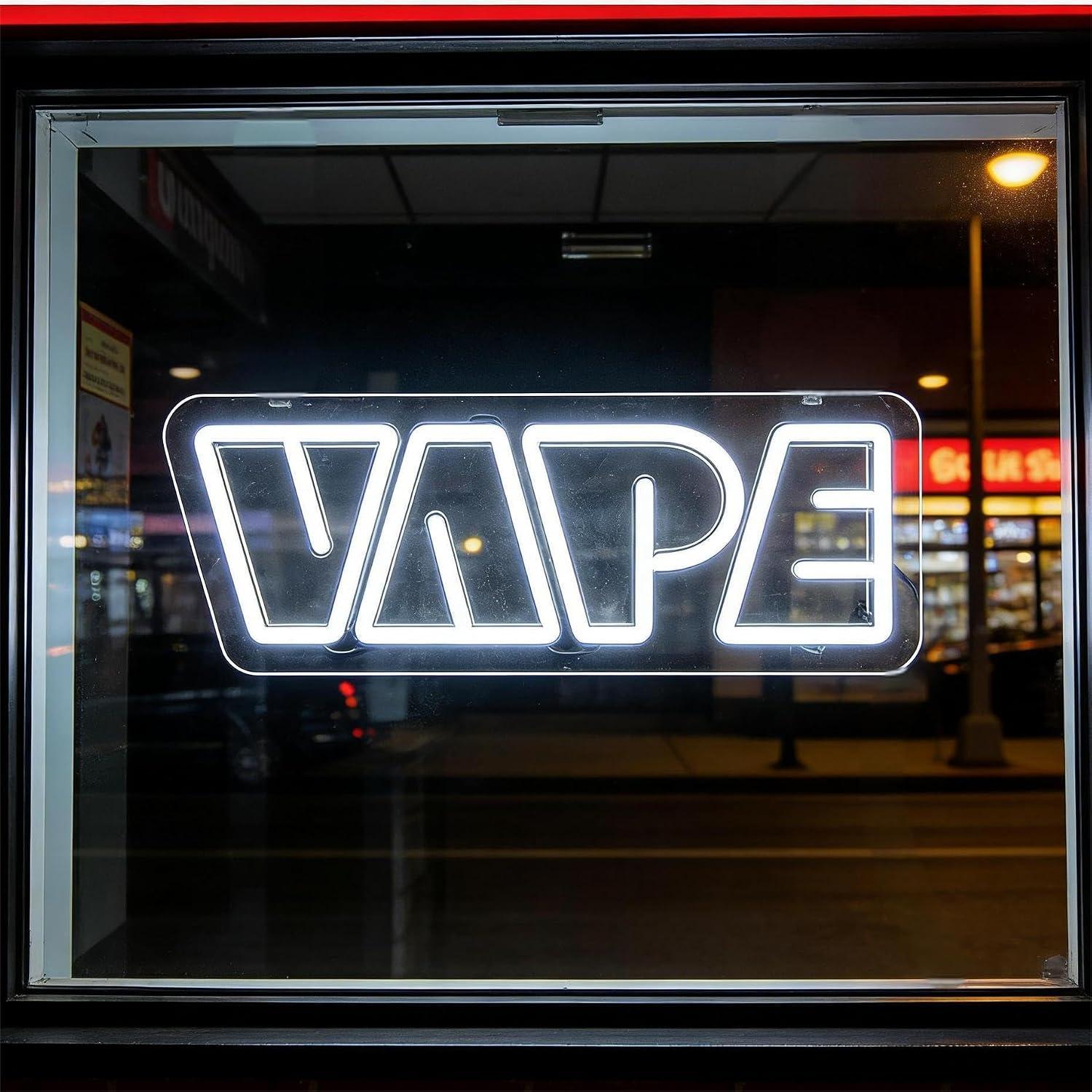 Vaping Store - Letrero LED USB regulable con luz