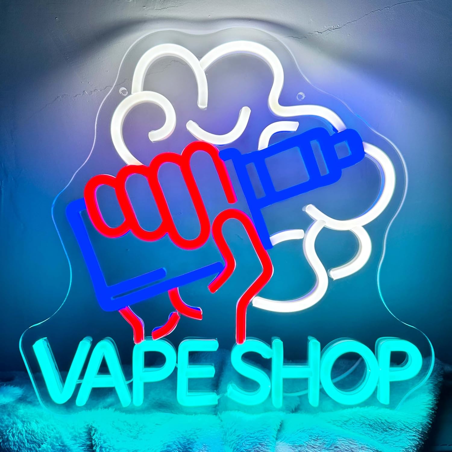 Vaping Store - Letreros de neón LED para tienda
