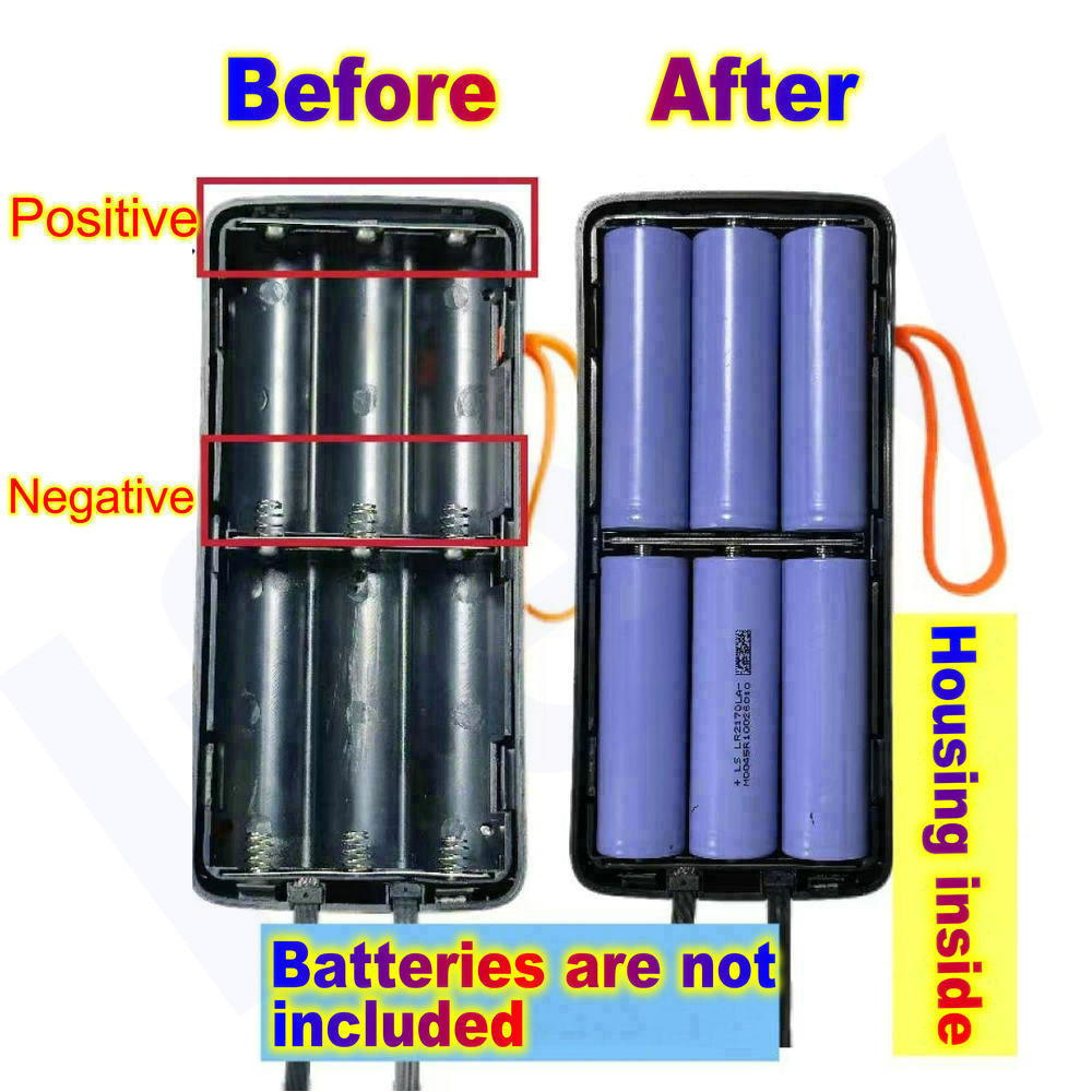 Caja de batería 21700, carcasa - Battery Case Storage reseña y precio