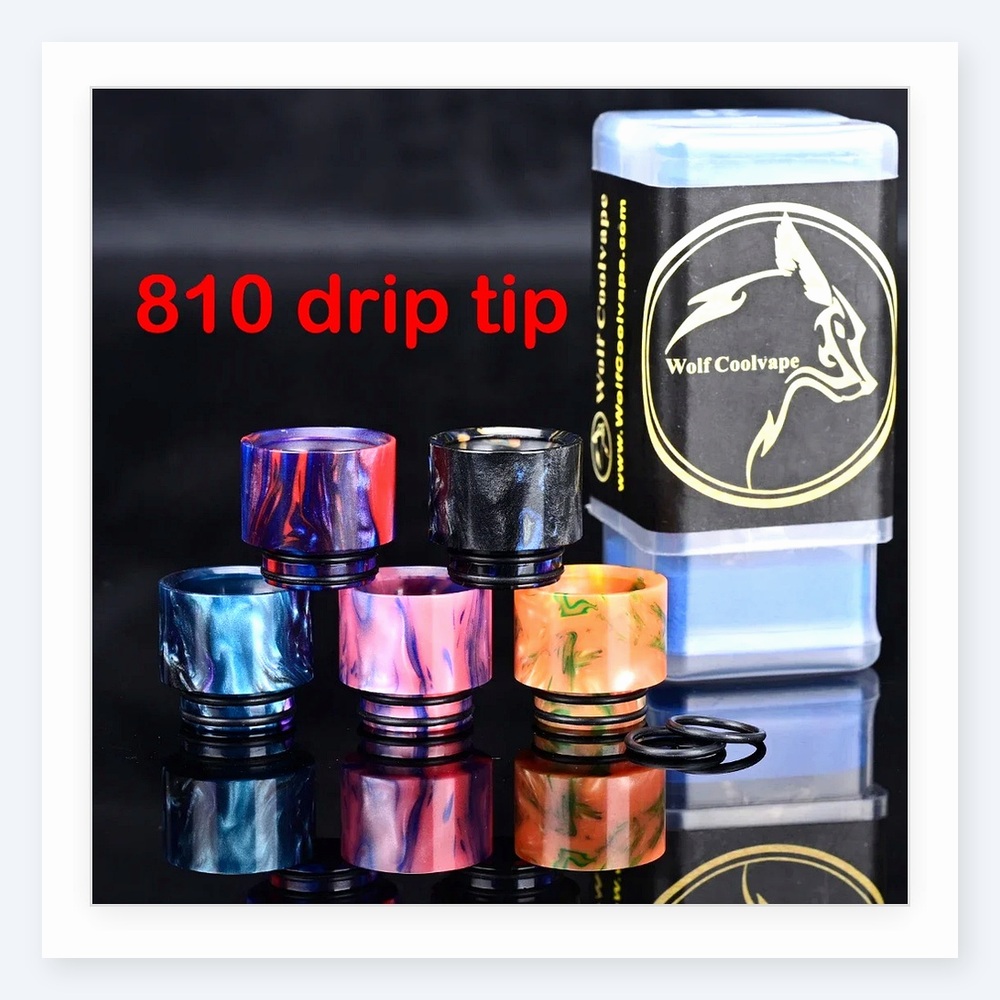 Wolfcoolvape 810 Drip Tips - J - Drip Tip Resin reseña y precio