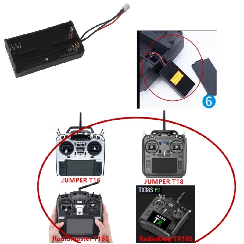 RadioMaster TX16S 2S 18650 Caj - Battery Case Storage reseña y precio
