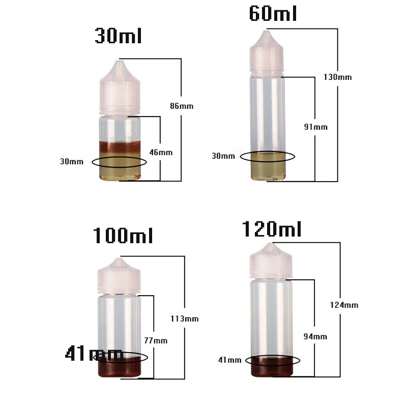 5 uds 30ml/60ml/100ml/120ml pl - Vaping Area reseña y precio
