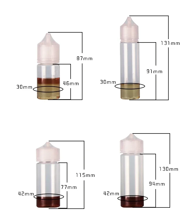 5 uds 30ml-120ml PET botellas  - Vaping Area reseña y precio