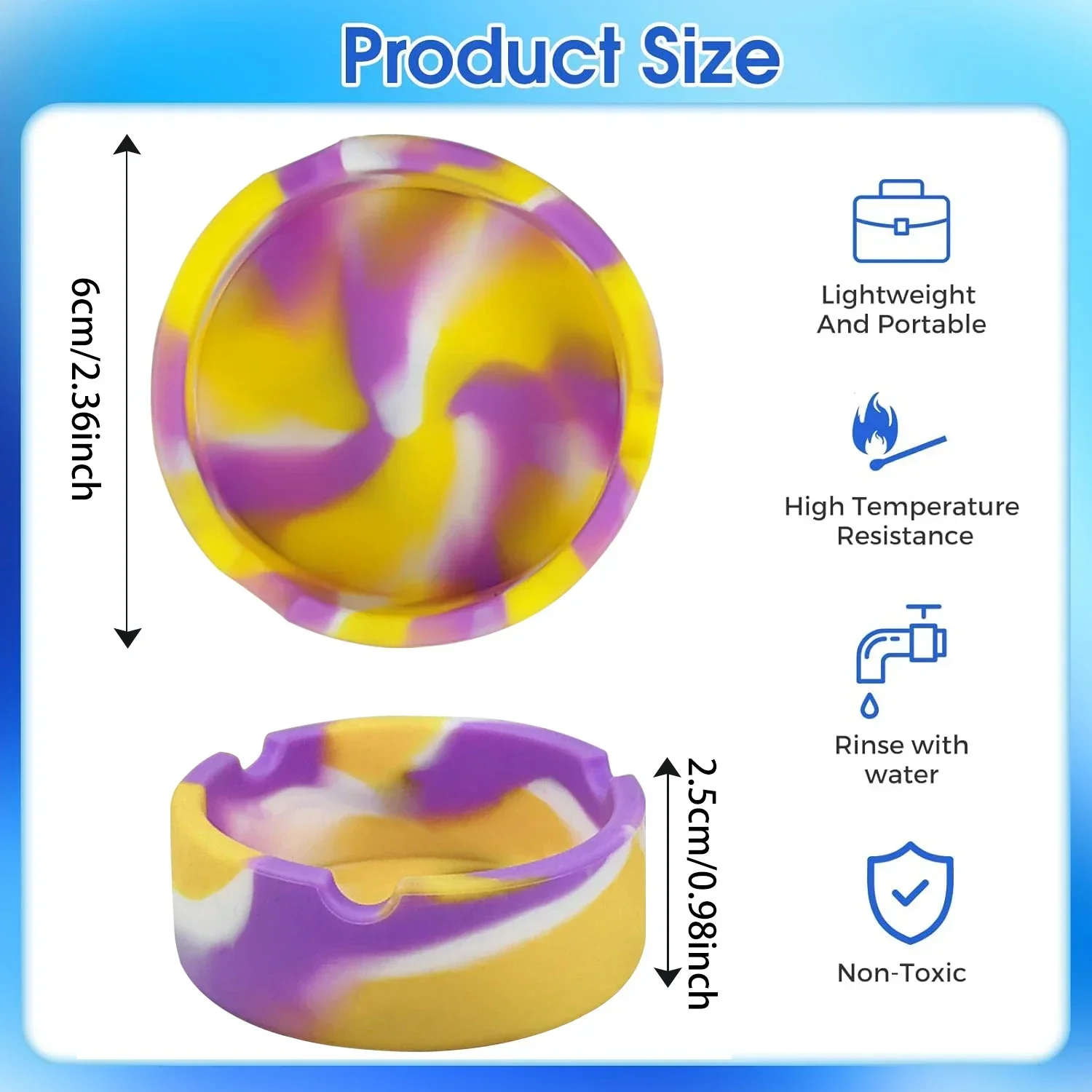 Ceniceros de silicona portátil - Weed Vaping Accessories reseña y precio