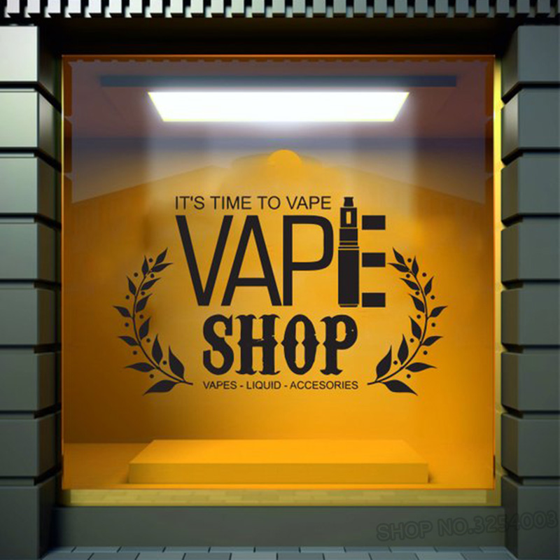 Vape Shop-calcomanía de pared  - Vaping Store reseña y precio