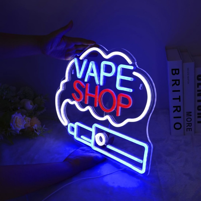 Letrero de neón de humo LED VA - Vaping Store reseña y precio