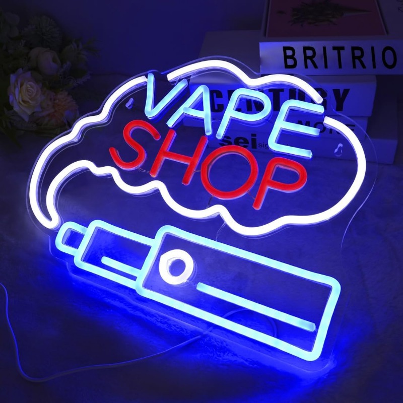 Letrero de neón de humo LED VA - Vaping Store reseña y precio
