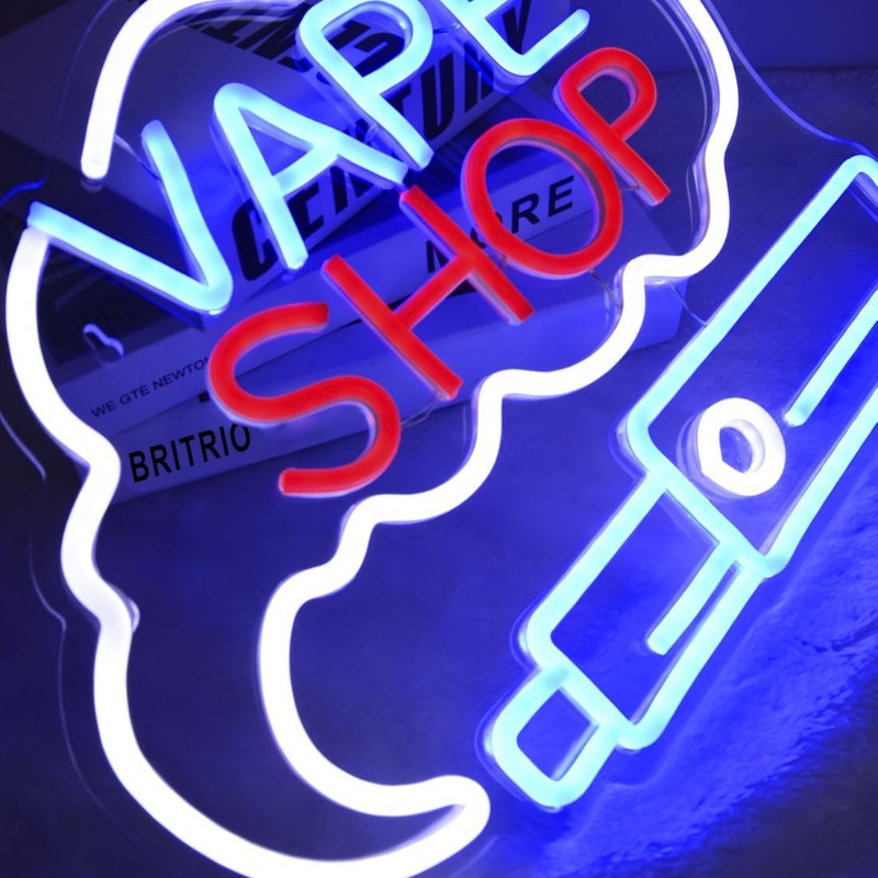 Letrero de neón de humo LED VA - Vaping Store reseña y precio